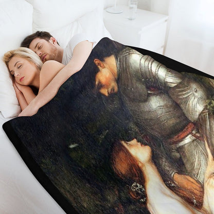 Lamia And The Soldier - John William Waterhouse Throw Blanket