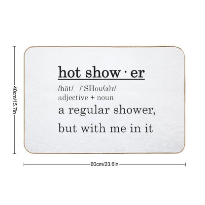 Hot Shower Curtain Bath Mat