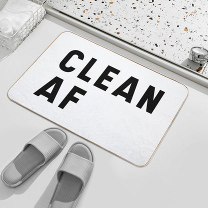 Clean AF - Funny Saying Bath Mat