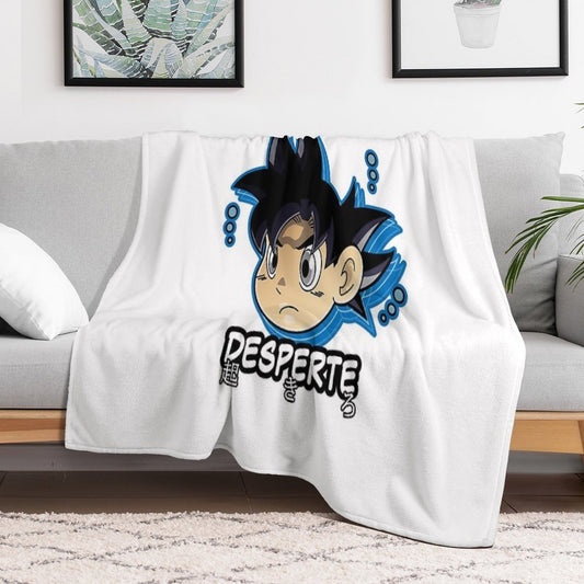 Chibi Ultra Instinct Goku Throw Blanket