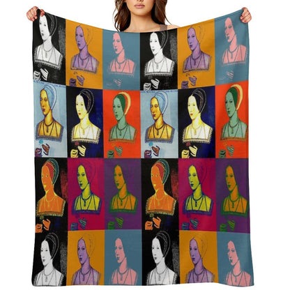 Anne Boleyn Pop Collection Throw Blanket