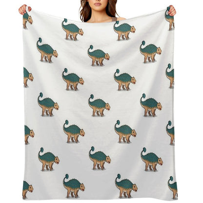 Ankylosaurus Throw Blanket