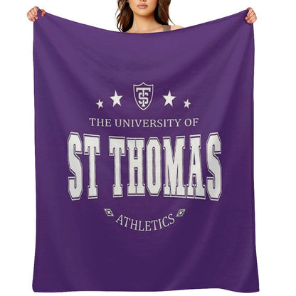 University Of St Thomas Throw Blanket