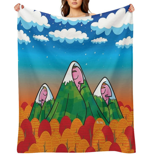 Sleeping Giants Throw Blanket
