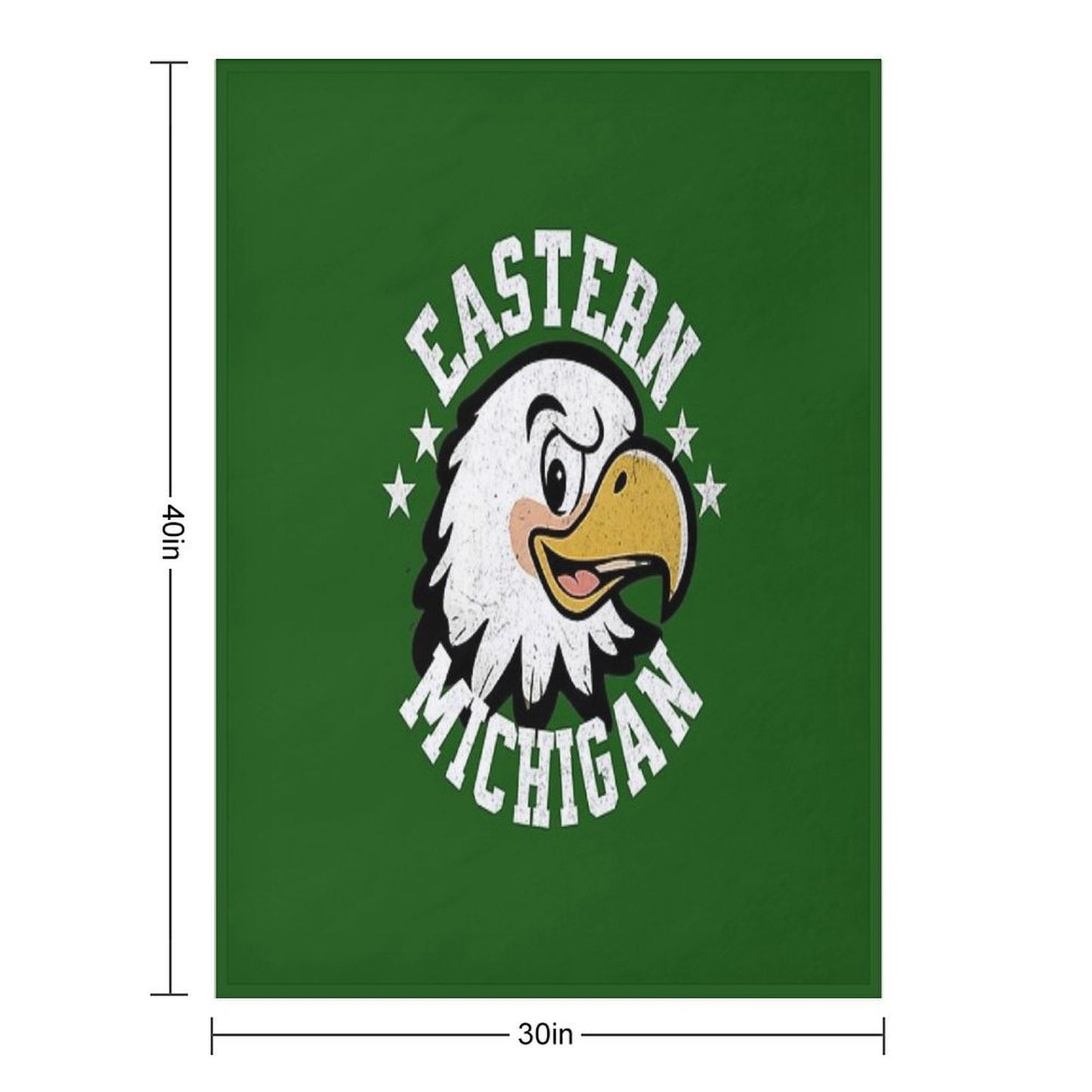 Eastern Michigan University, EMU Eagles Throw Blanket
