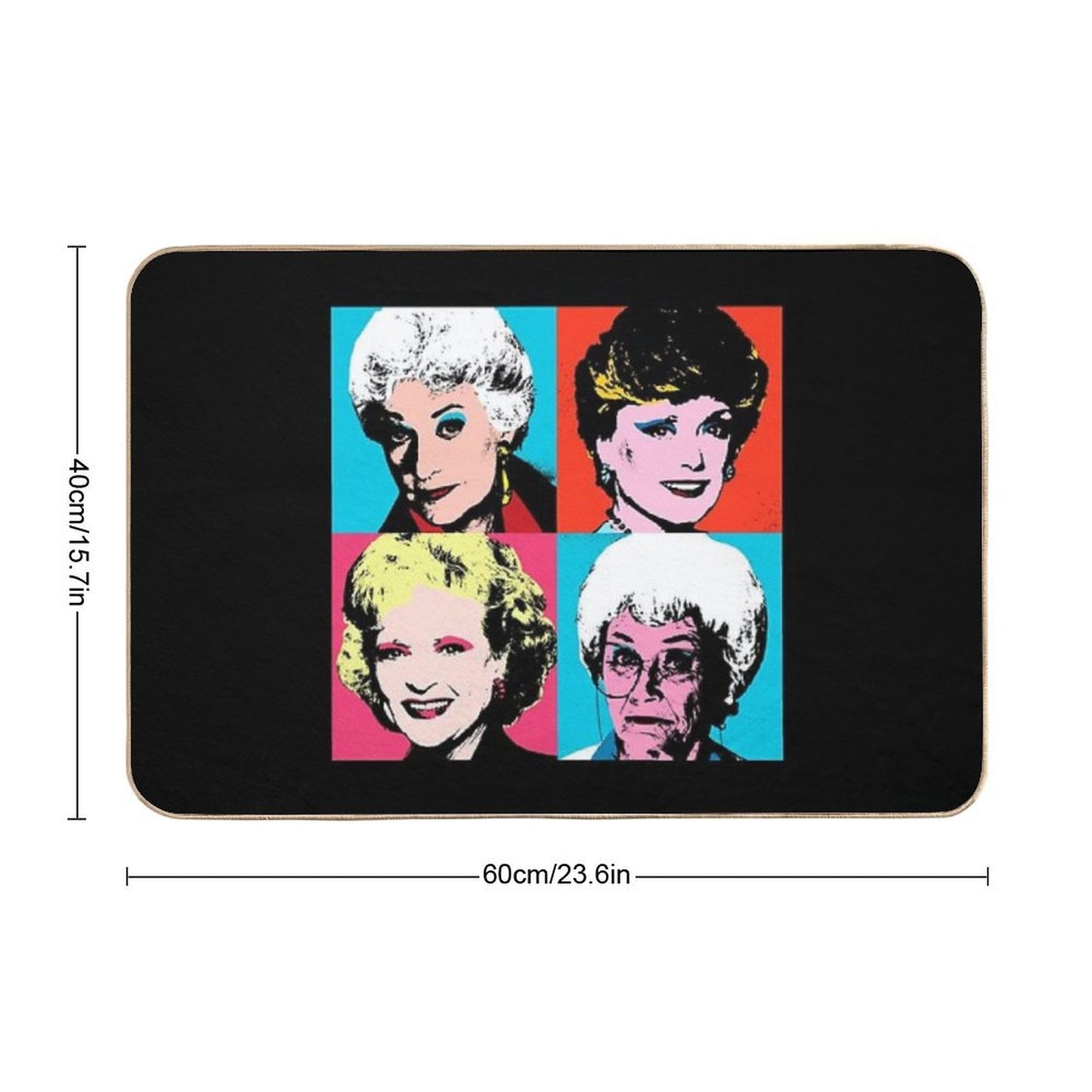 Golden Warhol Girls Bath Mat