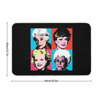 Golden Warhol Girls Bath Mat