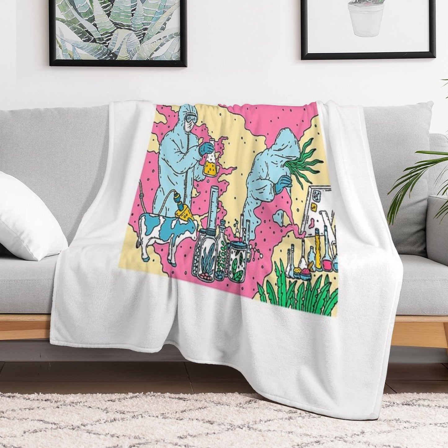 Bioengineering Throw Blanket