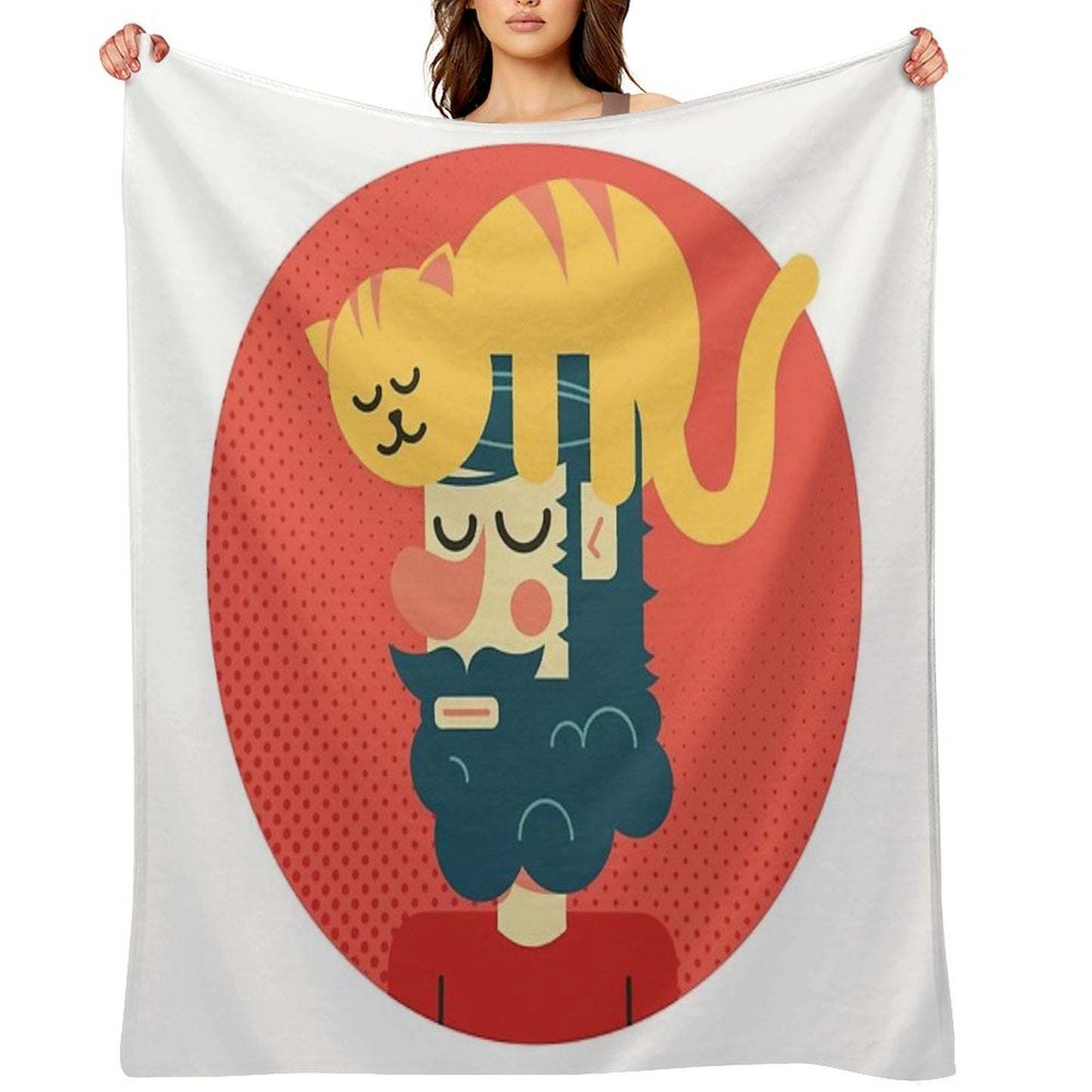 Cats Commands Throw Blanket