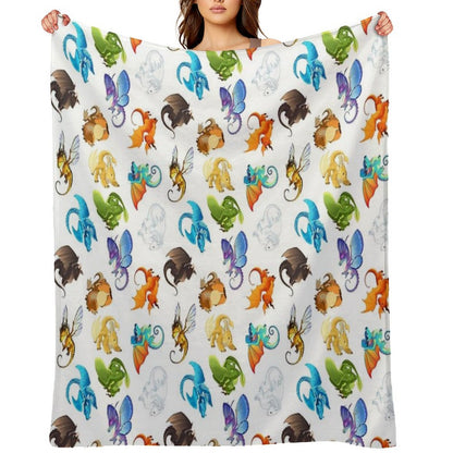 Wings of Fire Pattern Throw Blanket