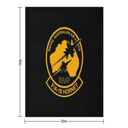 FA-18 Hornet - Royal Australian Air Force Throw Blanket
