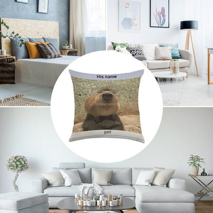 Gort Linen Throw Pillow Cover