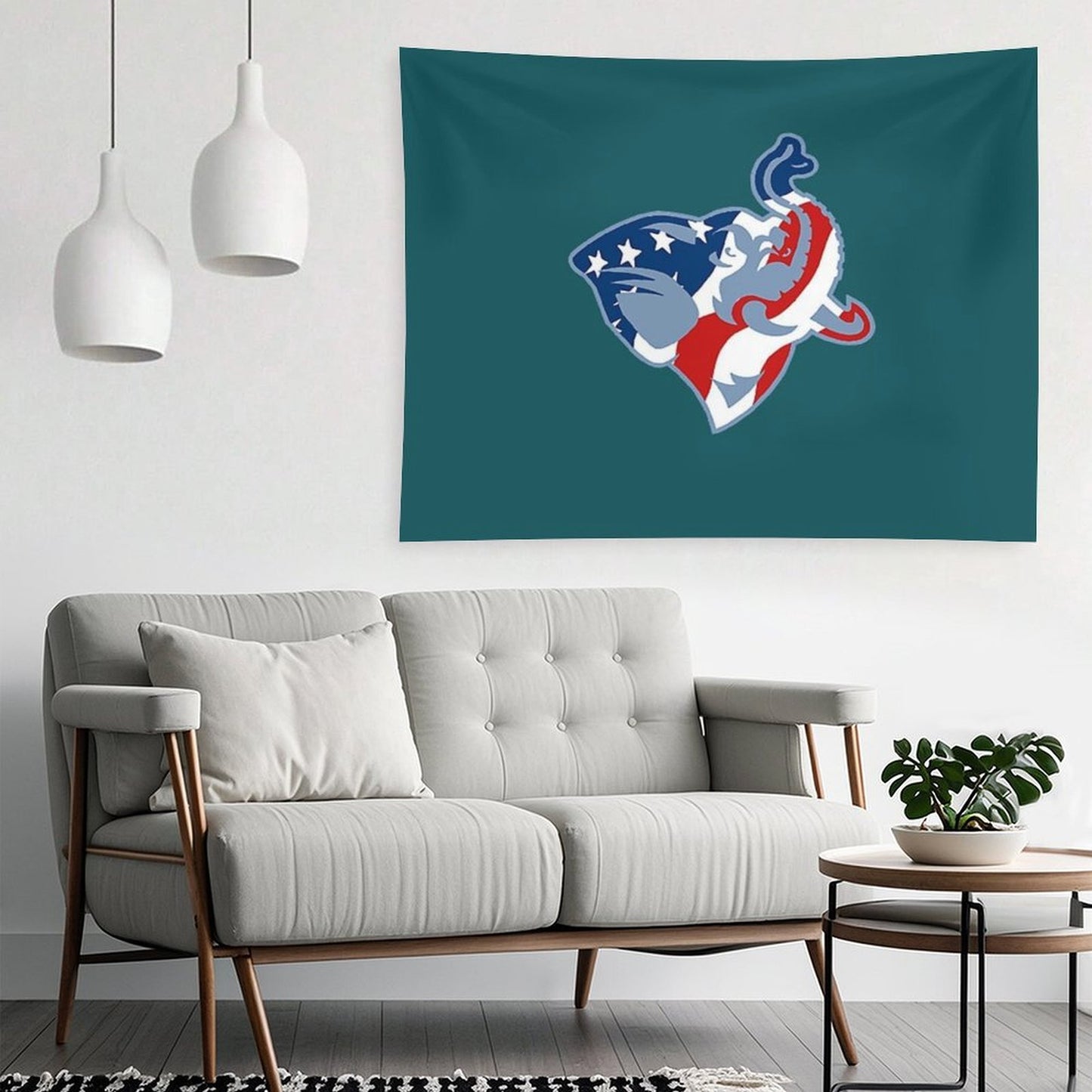 American Flag Tufts Jumbo Tapestry