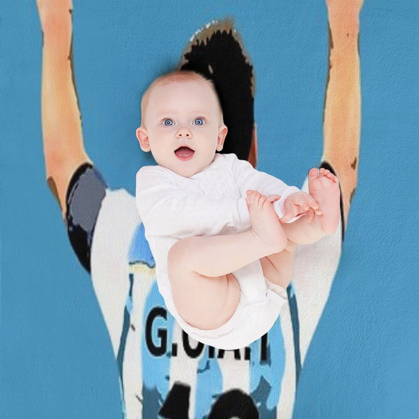 GOAT Football Shirt Throw Blanket