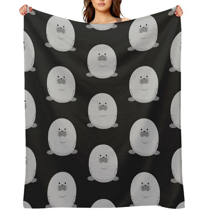 Cute Chonky Seal Throw Blanket