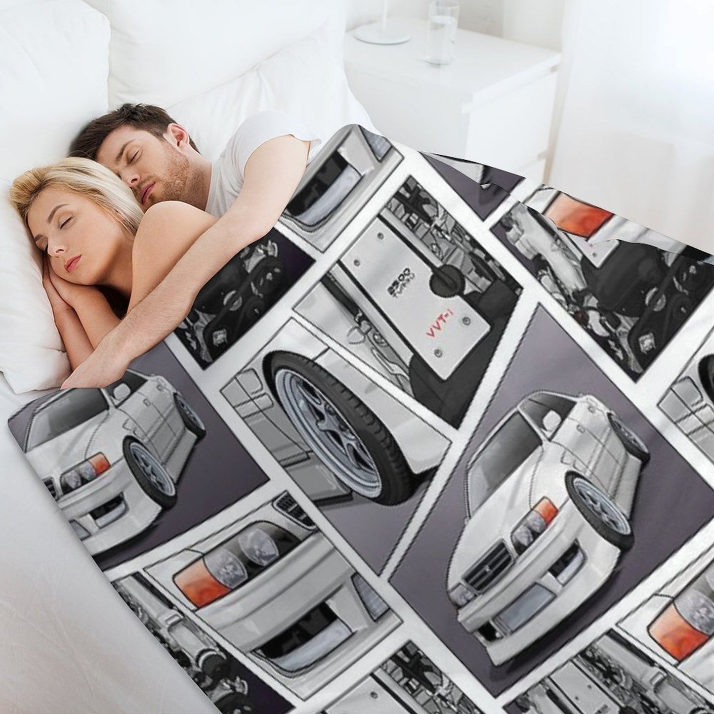 Chaser Jzx100 X 1Jz Engine Throw Blanket