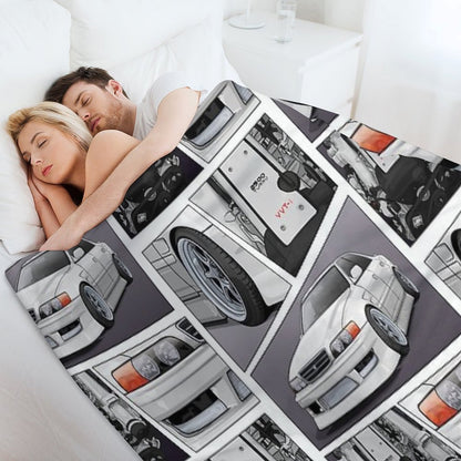 Chaser Jzx100 X 1Jz Engine Throw Blanket