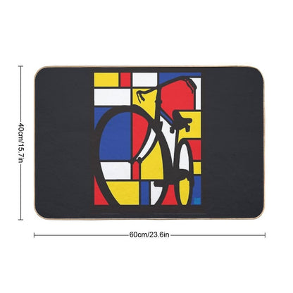 Mondrian Bicycle Art  Versatile Bath Mat
