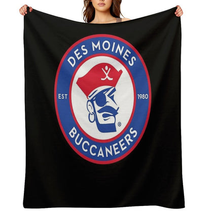 Des Moines Buccaneers Throw Blanket