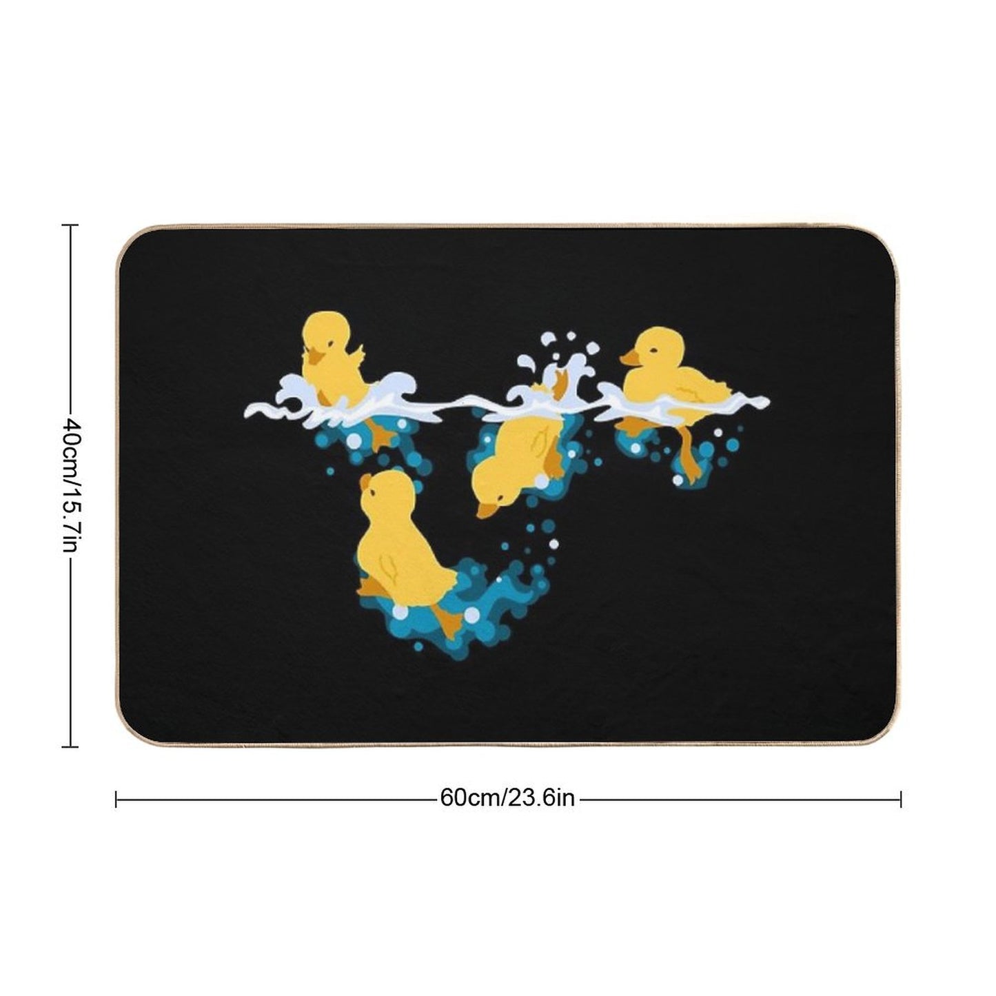 Happy Splashing Ducklings Bath Mat