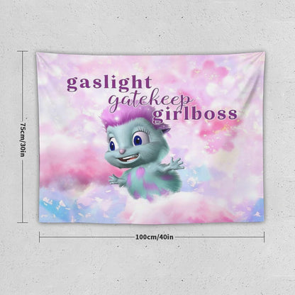 Bibble Beliefs - Gaslight Gatekeep Girlboss Tapestry