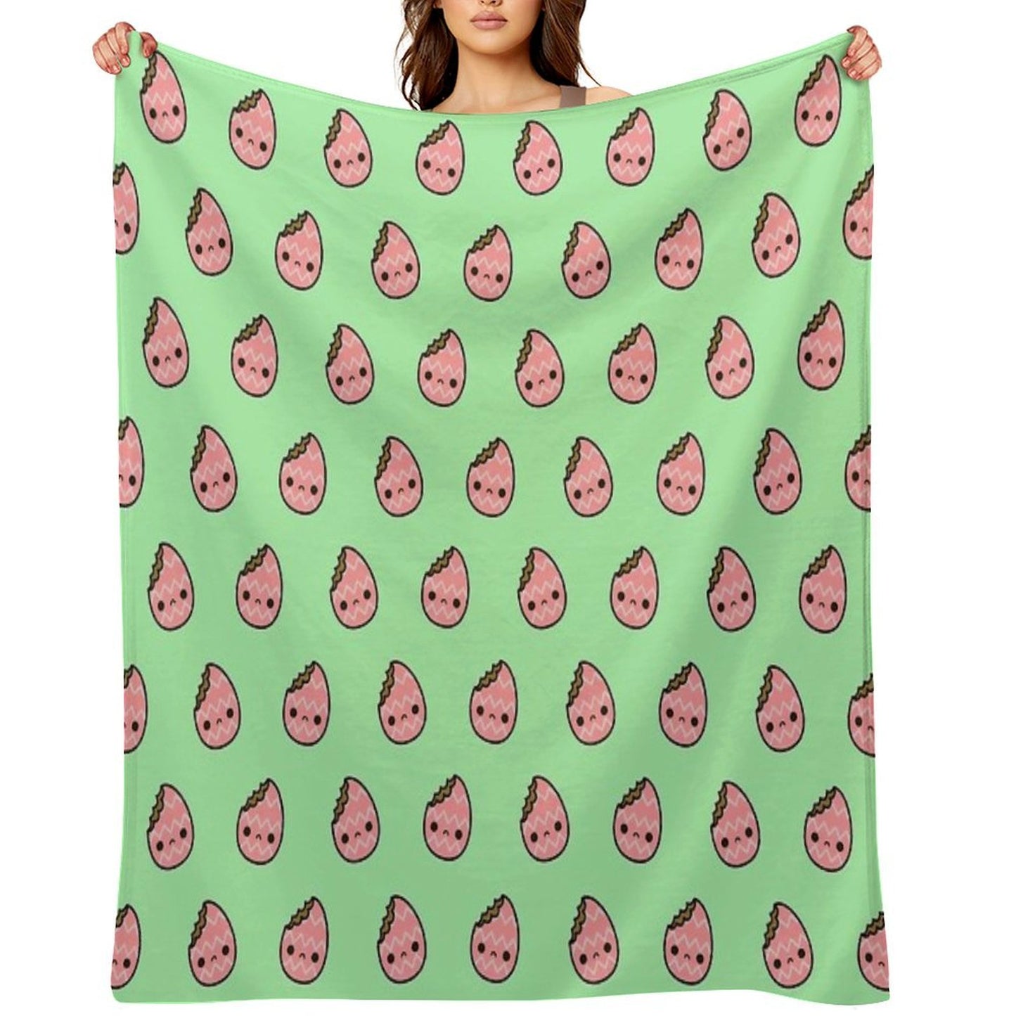 Sad Easter Egg Throw Blanket