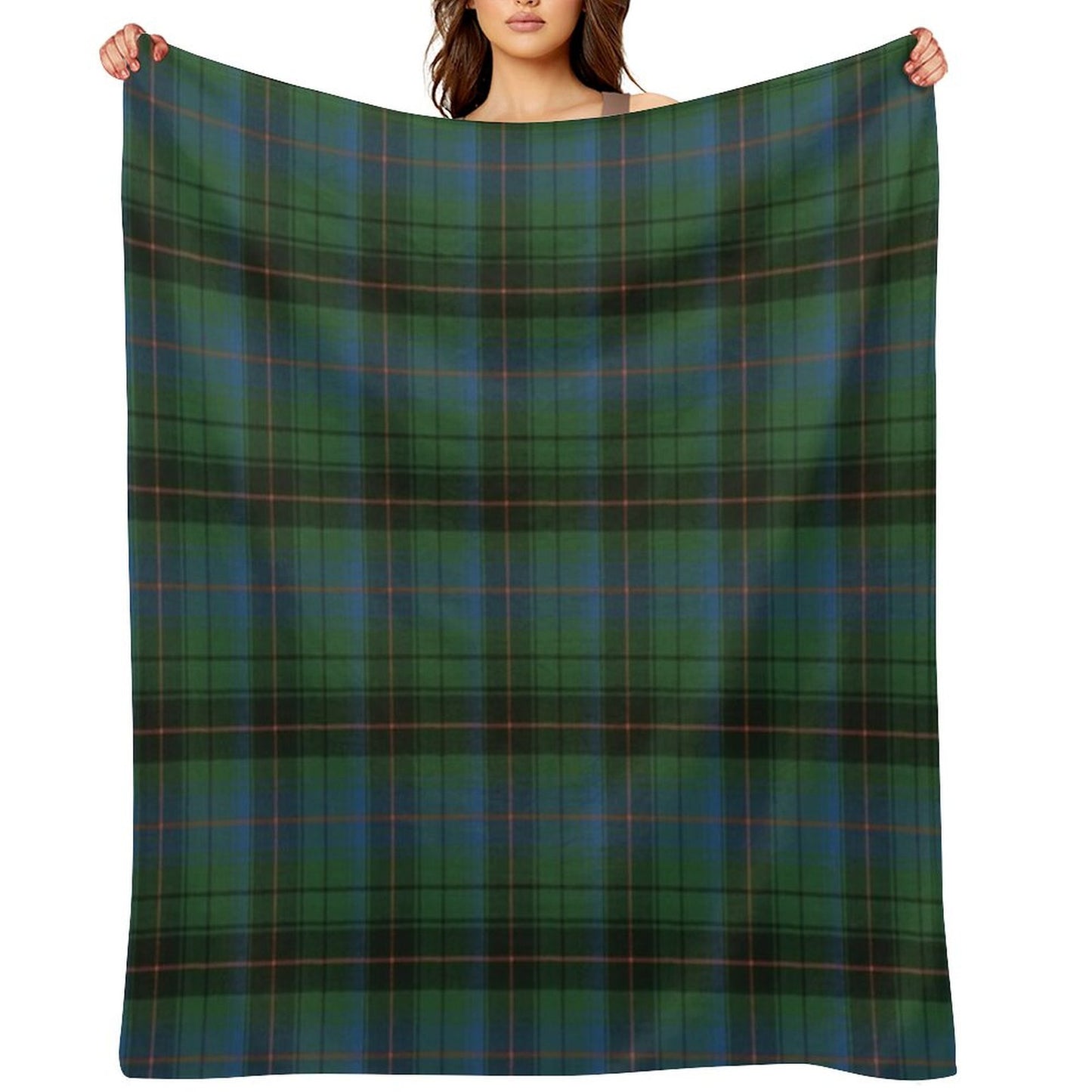 Davidson Clan Ancient Tartan Throw Blanket