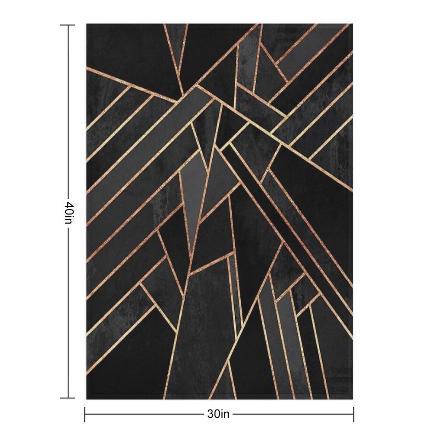 Black Night Throw Blanket