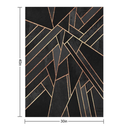 Black Night Throw Blanket