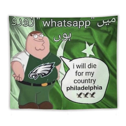 I Will Die For My Country Philadelphia Eagles Tapestry