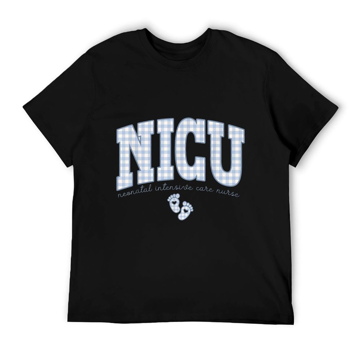 Women NICU Neonatal Intensive Care Nurse NICU Nurse Gingham T-Shirt