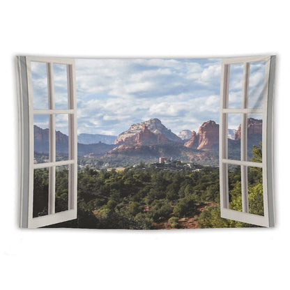 Sedona Window View Tapestry Tapestry