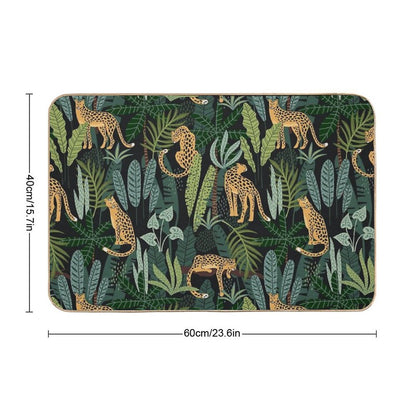 Indian Jungle  Pattern Bath Mat