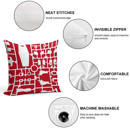 Gundam Runner  Mobile Suit Gundam Soft Easy Maintenance Throw Pillow