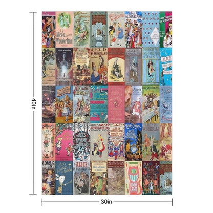 Alice in Wonderland Throw Blanket