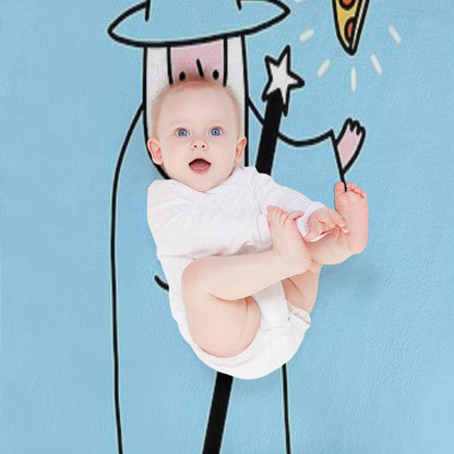Pizza Wizzard Throw Blanket