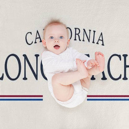 Long Beach California Heritage – Classic Cream Throw Blanket