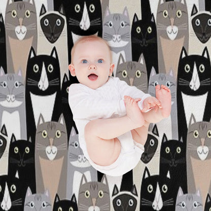 Cats #1 Throw Blanket