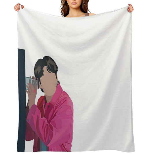 Jungkook Left And Right Throw Blanket
