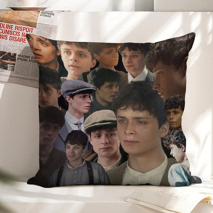 Gilbert Blythe Collage Linen Throw Pillow Cover