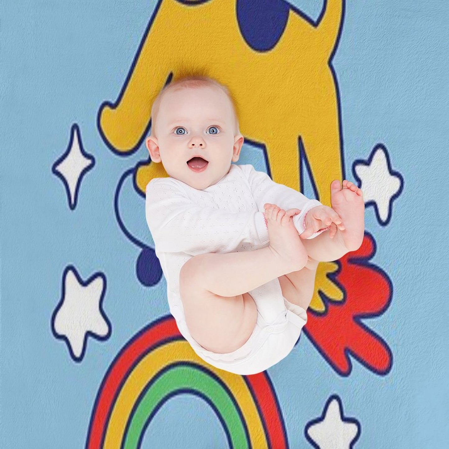 Dog Flying On A Skateboard Throw Blanket