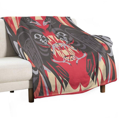 Raven Vision Throw Blanket