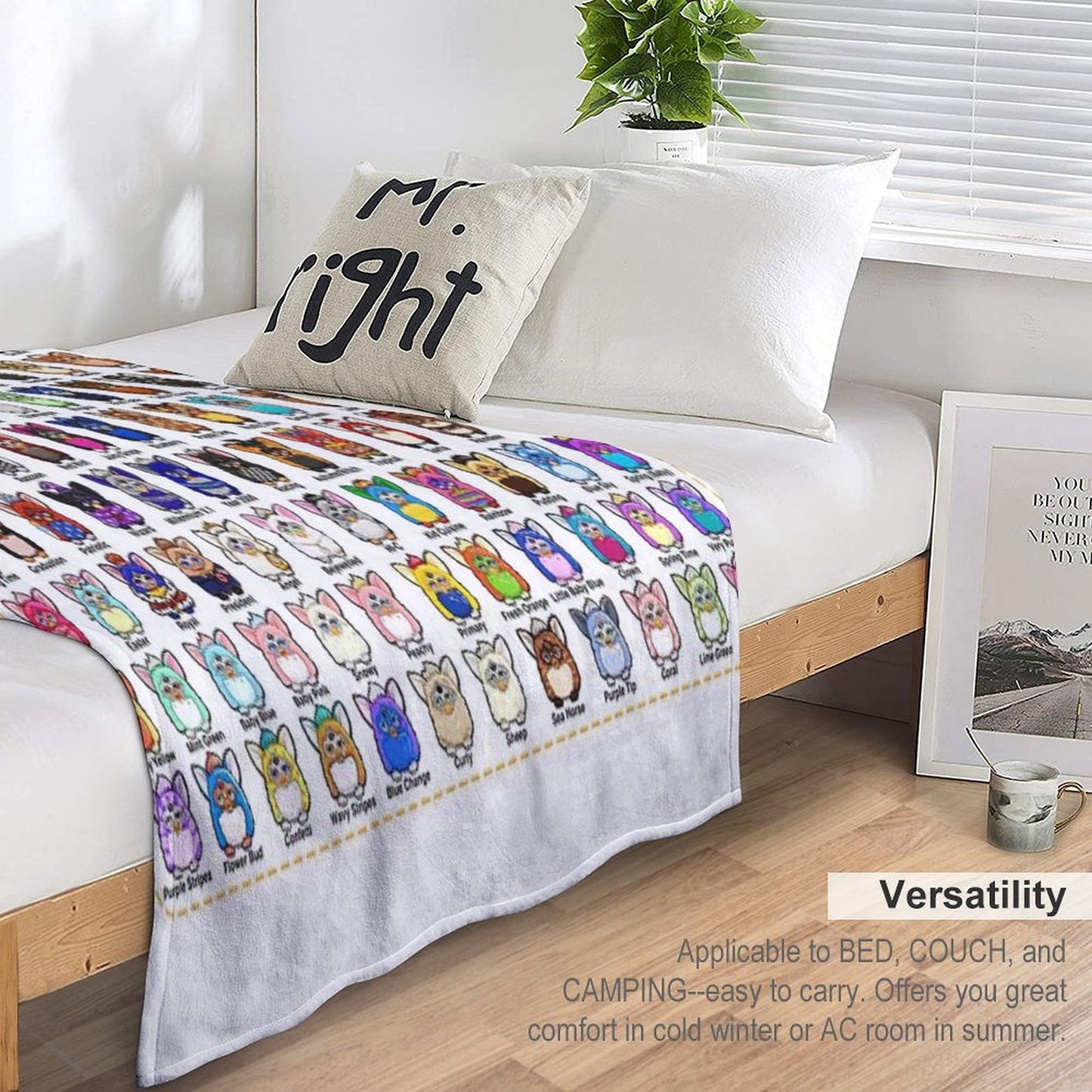 Furby Collection Throw Blanket