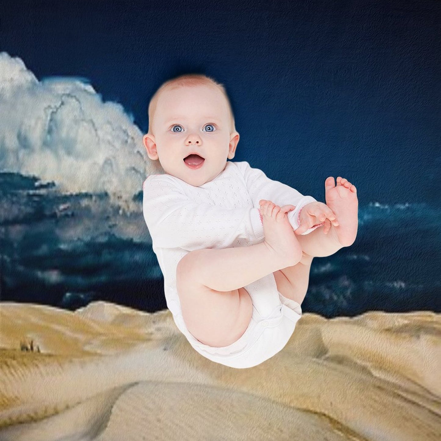 Storm Clouds Over The Desert Throw Blanket