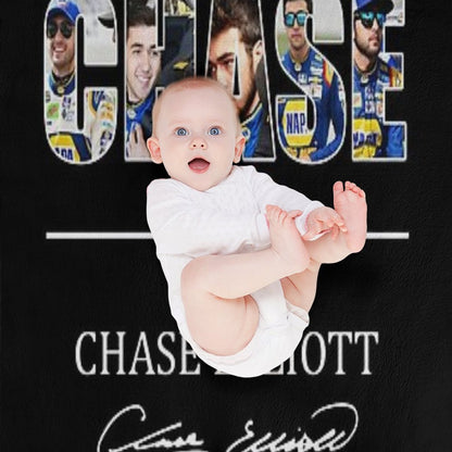 Chase 9 Chase Elliott Signature Gifts For Fans, For Men And Women, Gift Christmas Day Throw Blanket