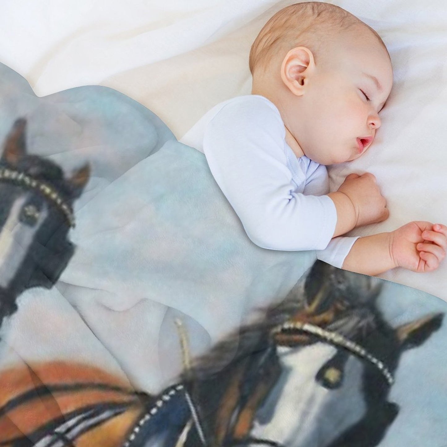 Clydesdale Heavy Horse. Throw Blanket