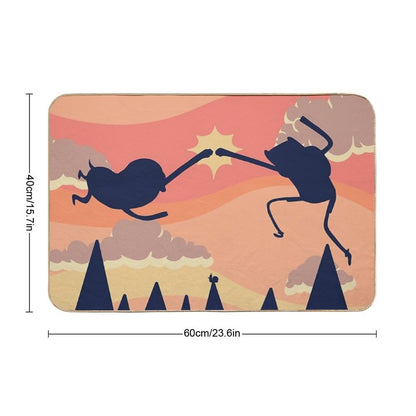 Epic Fist Bump! (Adventure Time) Bath Mat