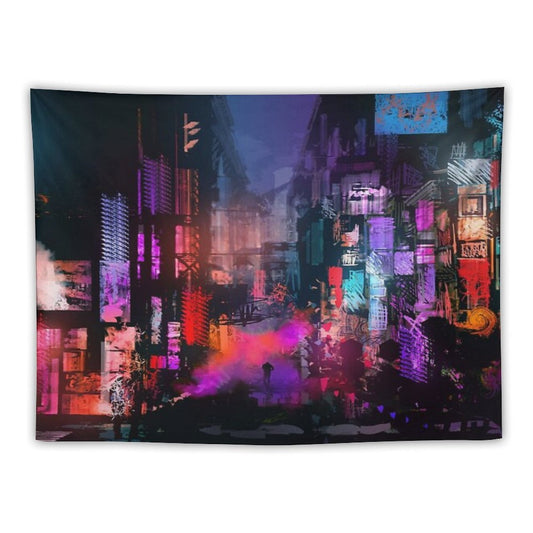Unleashed at Night Tapestry