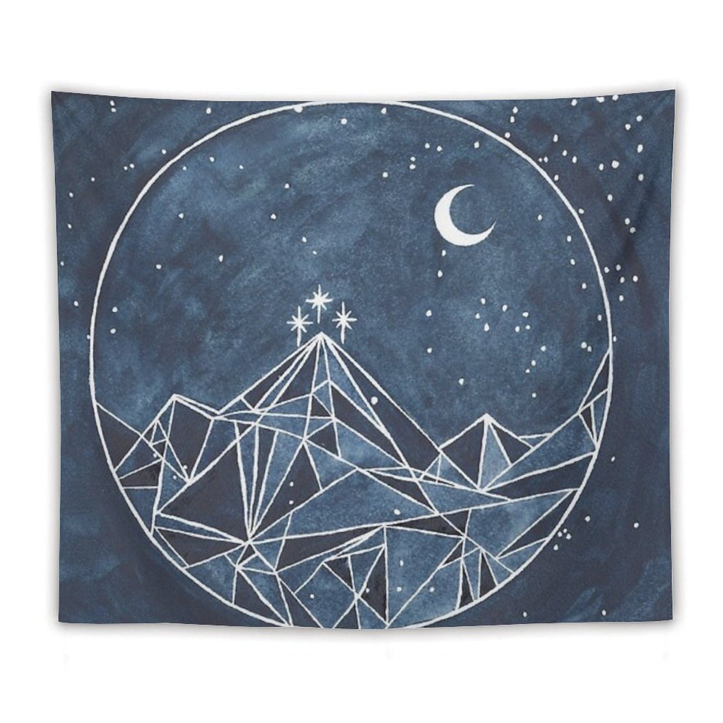 Night Court Moon And Stars Tapestry