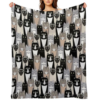 Cats #1 Throw Blanket